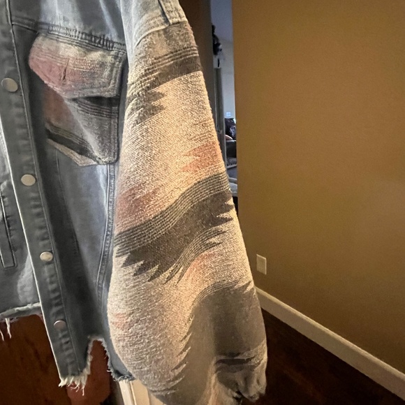 Upcycled Blondie Jean jacket size 2xL - Picture 3 of 10